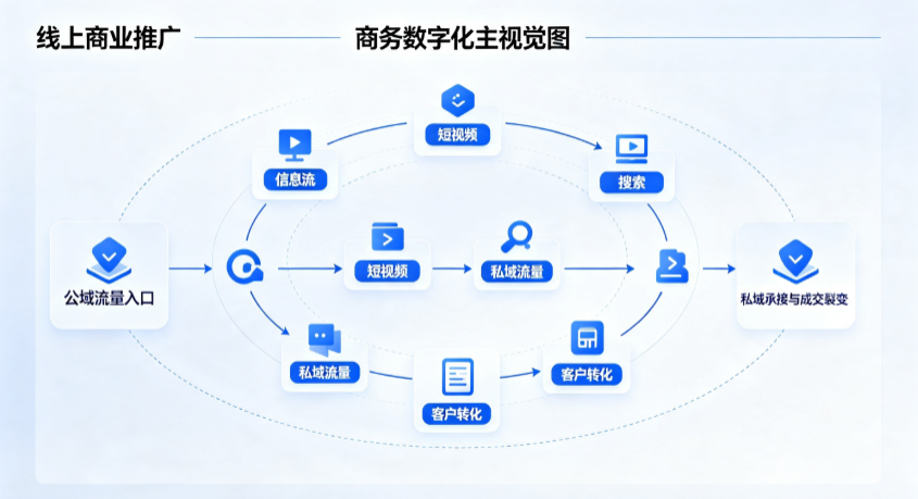 朝阳区线上商业推广怎么做？全域流量闭环搭建与低成本转化实战指南